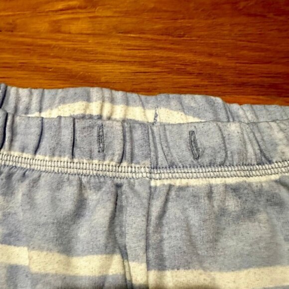 Cuddl Duds Jogger Pants Cotton Lightweight Stretchable Striped Blue White W US M - Picture 5 of 5